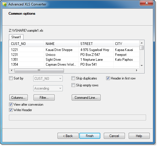 advanced xls converter